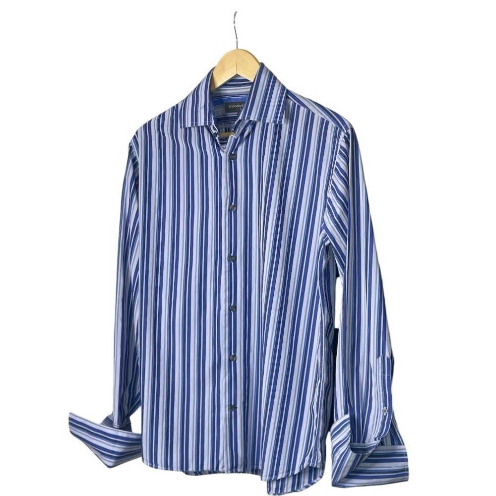 Banana Republic Factory Men’s Striped Button Down Shirt S